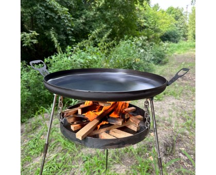 Сковорода з диска Фрея 50см з підвісом для вогню: готуй на природі!