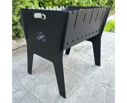 Розбірний похідний мангал Фенікс 3мм на 6 шампурів двохуровневий