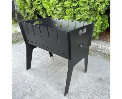 Розбірний похідний мангал Фенікс 3мм на 6 шампурів двохуровневий