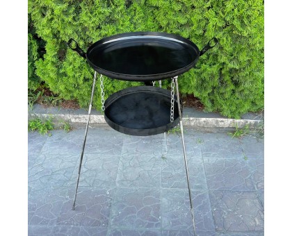 Сковорода з диска Фрея 50см з підвісом для вогню: готуй на природі!