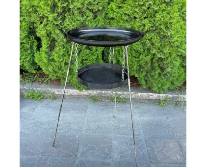 Сковорода з диска Фрея 50см з підвісом для вогню: готуй на природі!