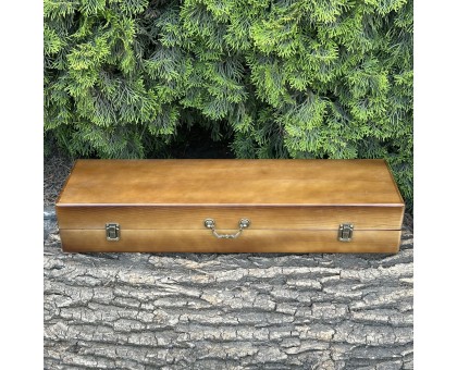 Подарунковий набір Майстер BBQ темний: Шампури з дуба в дерев'яному кейсі