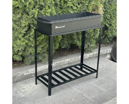 Мангал Прометей на 12 шампурів, 4мм сталь з розбірною дровницею