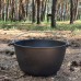 Казан туристичний КТ-08 чавунний 8л з кришкою для відкритого вогню