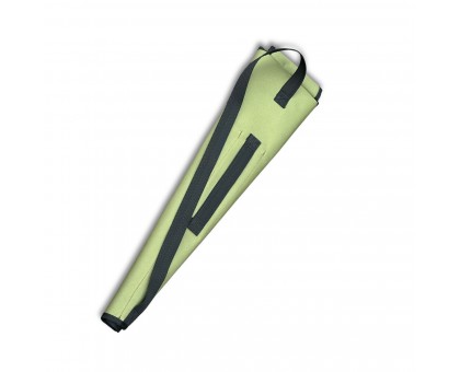 Набір шампурів Ліра 6/1/1 з чорною дерев'яною ручкою в зеленому чохлі