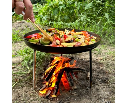 Сковорода з диску Фрея 40см: Зручна та міцна для приготування на вогні