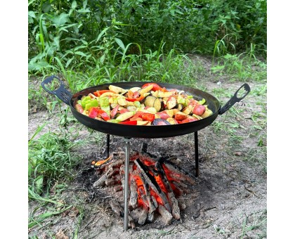 Сковорода з диску Фрея 40см: Зручна та міцна для приготування на вогні