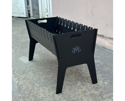 Розбірний мангал Фенікс 10 шампурів 3мм: похідний, двохрівневий