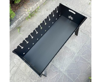 Розбірний мангал Фенікс 10 шампурів 3мм: похідний, двохрівневий