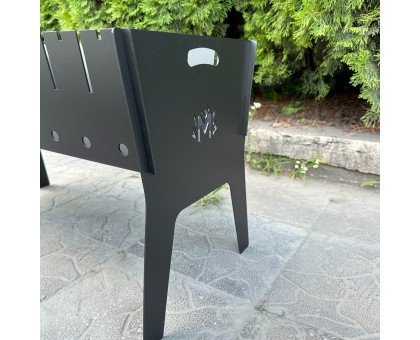 Розбірний мангал Фенікс 10 шампурів 3мм: похідний, двохрівневий