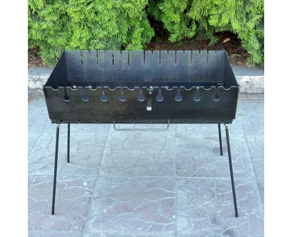 Мангал-валіза Пегас на 10 шампурів 2мм – переносний дворівневий