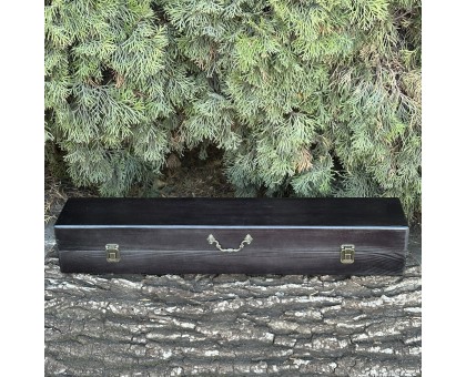 Подарунковий набір ШашлиКейс чорний з шампурами для шашлику