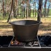 Казан туристичний чавунний 10л з кришкою КТ-10 для багаття