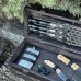 Подарунковий набір Майстер BBQ: шампури для гриля в дерев'яному кейсі
