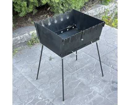 Мангал-валіза Пегас 6 шампурів 3мм: Міцний, портативний, 2 рівні