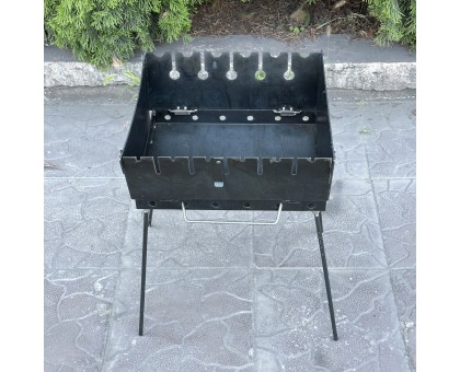 Мангал-валіза Пегас 6 шампурів 3мм: Міцний, портативний, 2 рівні