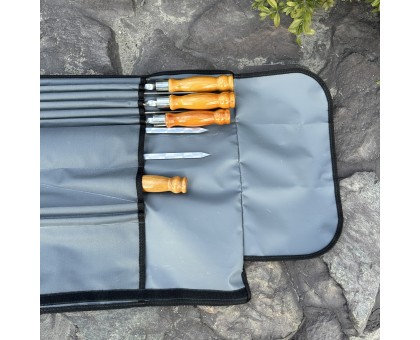 Набір шампурів Арго 6/1/1 з дерев'яними ручками в чохлі Оксфорд