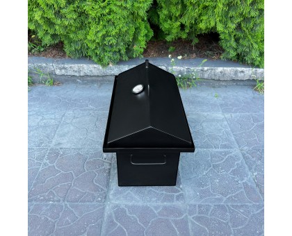 Коптильня Ісіда 27л 2мм з термометром та гідрозатвором