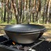 Сковорода WOK чавунна 8л з кришкою-гриль для відкритого вогню
