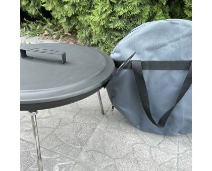 Сковорода з диска Фрея 40см з кришкою та чохлом для смачних страв на природі