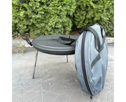 Сковорода з диска Фрея 40см з кришкою та чохлом для смачних страв на природі