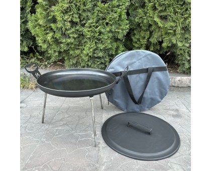 Сковорода з диска Фрея 40см з кришкою та чохлом для смачних страв на природі