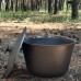 Казан туристичний КТ-12 чавунний 12л з кришкою для вогню