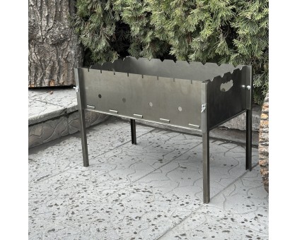 Розбірний мангал Турист 8 шампурів 0.8мм: Компактний та міцний