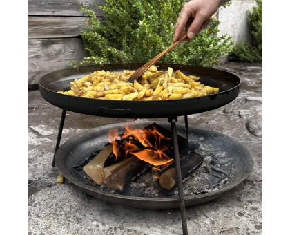 Сковорода з диска Фрея 50см з кришкою для приготування на вогні