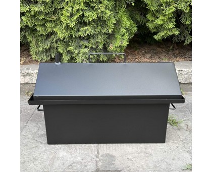 Коптильня Ісіда 39л з гідрозатвором та 2 рівнями, сталь 1.5мм