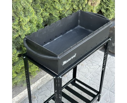 Мангал Прометей на 9 шампурів 3мм з розбірною дровницею