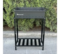 Мангал Прометей на 9 шампурів 3мм на дровниці