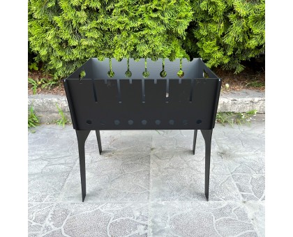 Розбірний мангал Фенікс 2мм на 6 шампурів: дворівневий для пікніків!