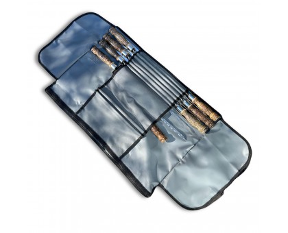 Набір шампурів Арго 6/1/1 з мармуровою ручкою, нержавіюча сталь, чохол