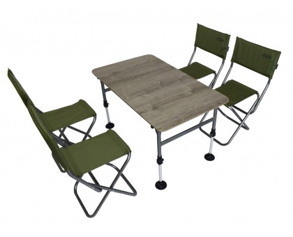 Комплект меблів складний Novator SET-2 (100х60 стіл, 4-ри стільці, чохол) Комплект меблів складний Novator SET-2 (100х60 стіл, 4-ри стільці, чохол)