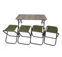 Комплект меблів складний Novator SET-4 (100х60 стіл, 4-ри стільці, чохол)