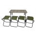 Комплект меблів складний Novator SET-4 (100х60 стіл, 4-ри стільці, чохол)