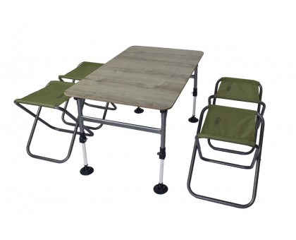 Комплект меблів складний Novator SET-4 (100х60 стіл, 4-ри стільці, чохол) Комплект меблів складний Novator SET-4 (100х60 стіл, 4-ри стільці, чохол)