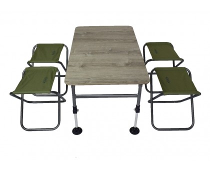 Комплект меблів складний Novator SET-4 (100х60 стіл, 4-ри стільці, чохол) Комплект меблів складний Novator SET-4 (100х60 стіл, 4-ри стільці, чохол)
