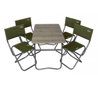 Комплект меблів складний Novator SET-5 (100х60 стіл, 4-ри стільці, чохол)