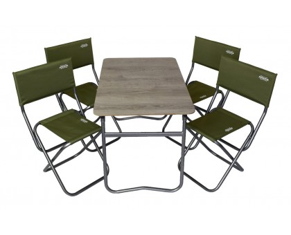 Комплект меблів складний Novator SET-5 (100х60 стіл, 4-ри стільці, чохол) Комплект меблів складний Novator SET-5 (100х60 стіл, 4-ри стільці, чохол)