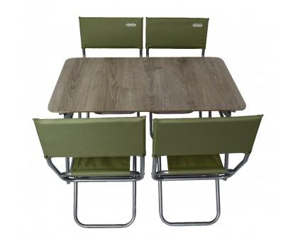 Комплект меблів складний Novator SET-5 (100х60 стіл, 4-ри стільці, чохол) Комплект меблів складний Novator SET-5 (100х60 стіл, 4-ри стільці, чохол)