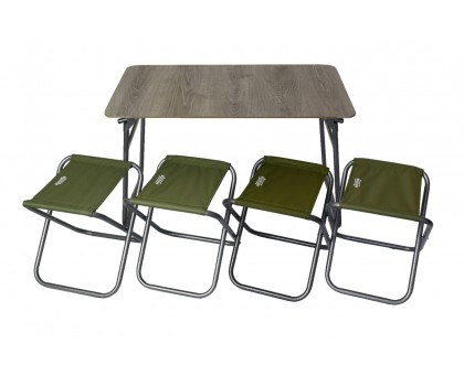 Комплект меблів складний Novator SET-6 (100х60 стіл, 4-ри стільці, чохол) Комплект меблів складний Novator SET-6 (100х60 стіл, 4-ри стільці, чохол)