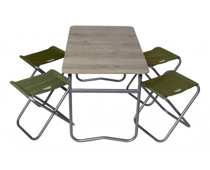 Комплект меблів складний Novator SET-6 (100х60 стіл, 4-ри стільці, чохол) Комплект меблів складний Novator SET-6 (100х60 стіл, 4-ри стільці, чохол)