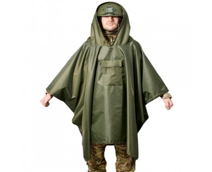 Пончо тактичне Ranger Олива (RA8917) – надійний захист та маскування