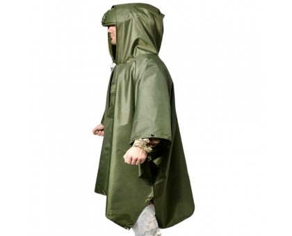 Пончо тактичне Ranger Олива (RA8917) – надійний захист та маскування