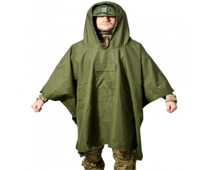 Тактичний пончо Ranger Rip Stop Олива (RA8920) - Міцний, водостійкий