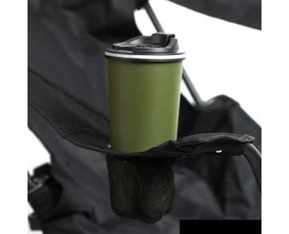 Ranger Relax Black: розкладне крісло-шезлонг з підставкою під ноги