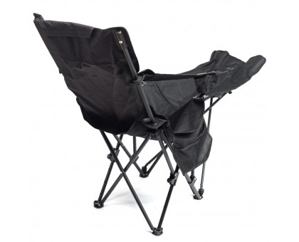 Ranger Relax Black: розкладне крісло-шезлонг з підставкою під ноги