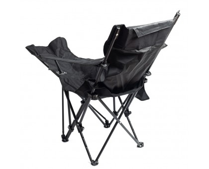 Ranger Relax Black: розкладне крісло-шезлонг з підставкою під ноги